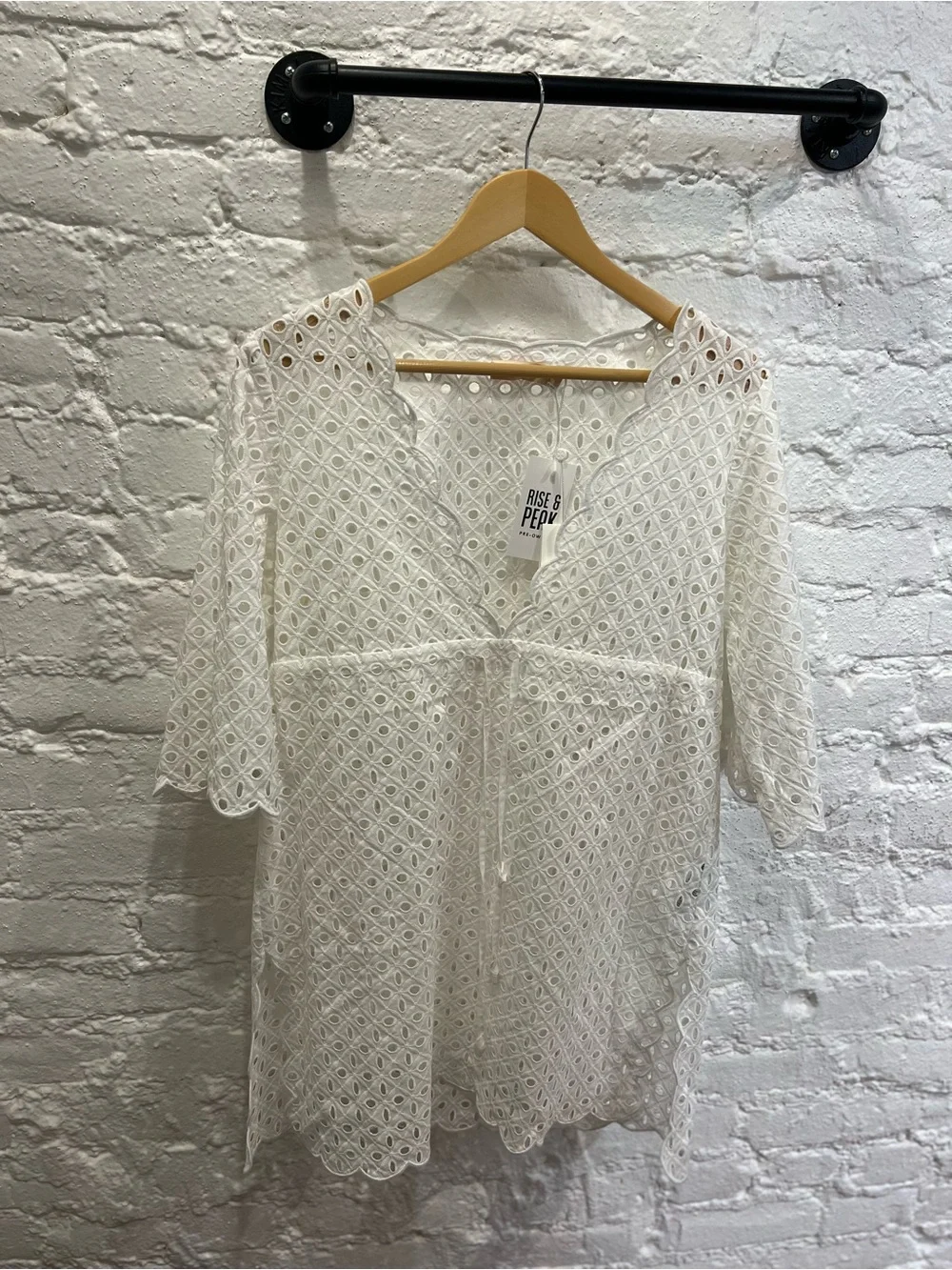 Tory Burch White Eyelet Cover Up